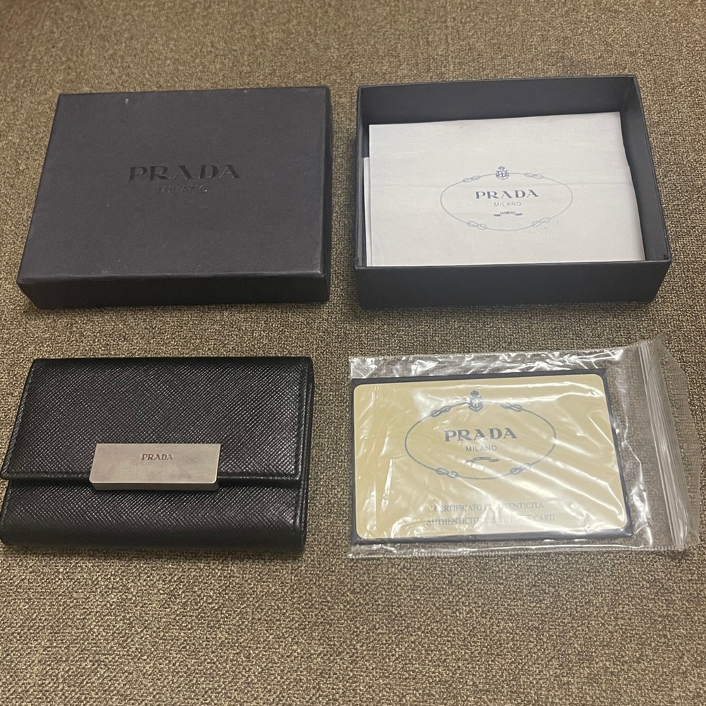 PRADA Saffiano leather 6-ring Key Case